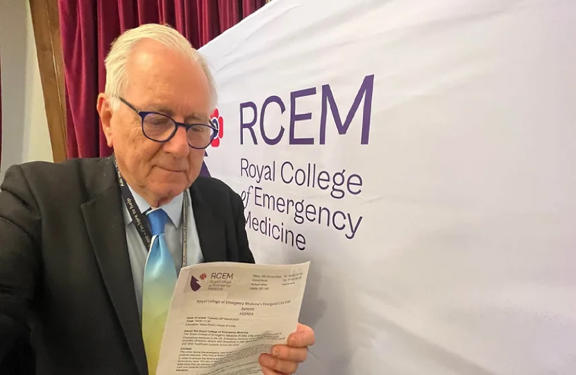 Sir Peter Bottomley at The Royal College of Emergency Medicine 
