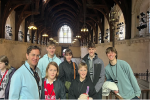 A group of people in Westminster Hall